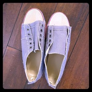 Slip on grey shoes